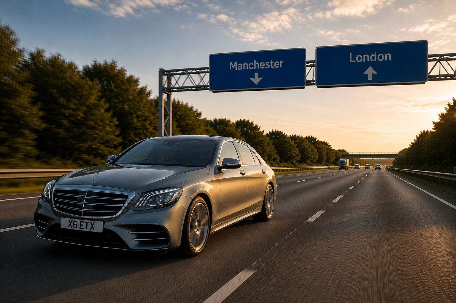 Manchester to London chauffeur service